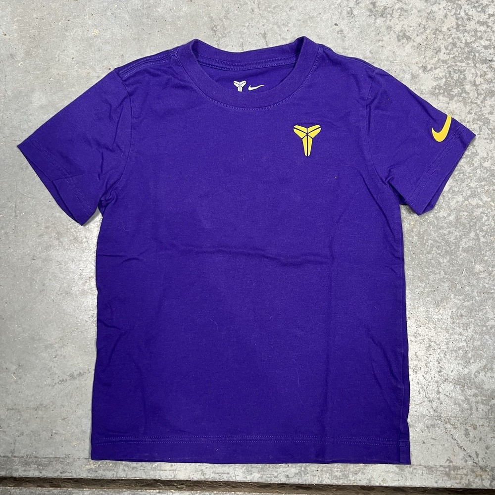 Kobe Bryant Mamba Mentality Purple Nike Youth Boys T-Shirt Size 7 Large RARE